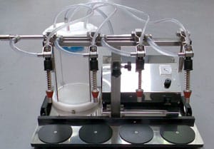 This is a photo of a vacuum filling machine