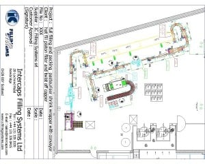 This is a photo of a paturiser & shrinkwrapper packaging line