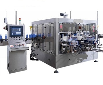 This is a photo of an automatic labeling machine