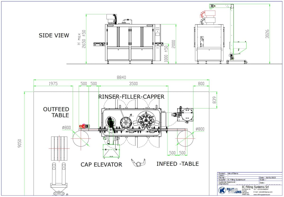 Layout for Isle of Barra Distillery